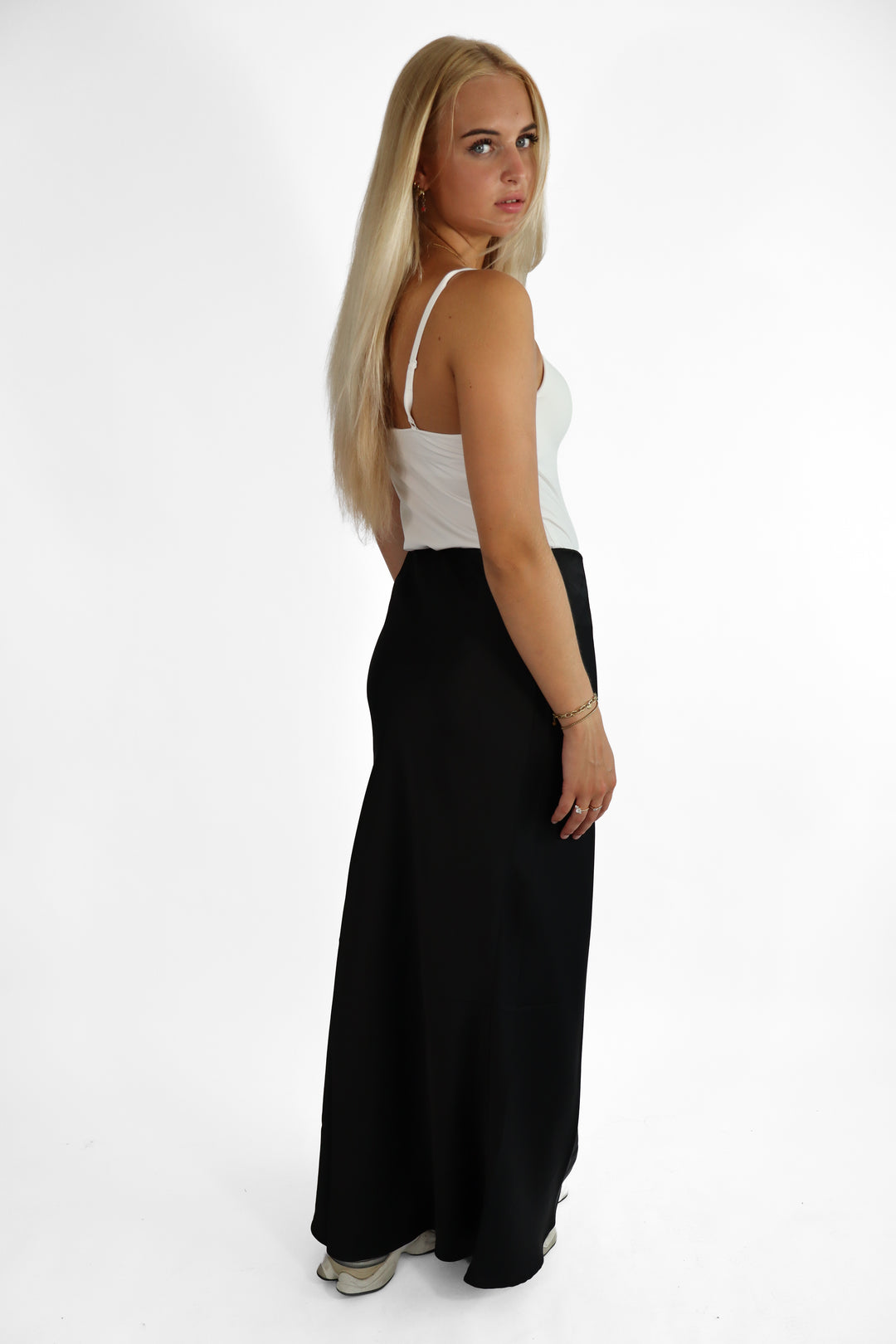 Satin Long Skirt - Non Stretch