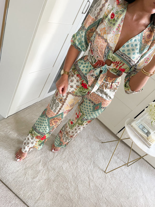 Printed Two Piece Set