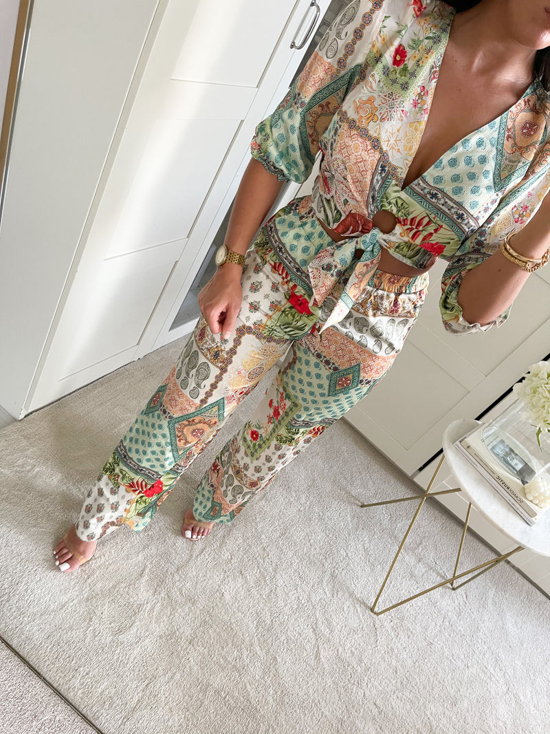 Printed Two Piece Set