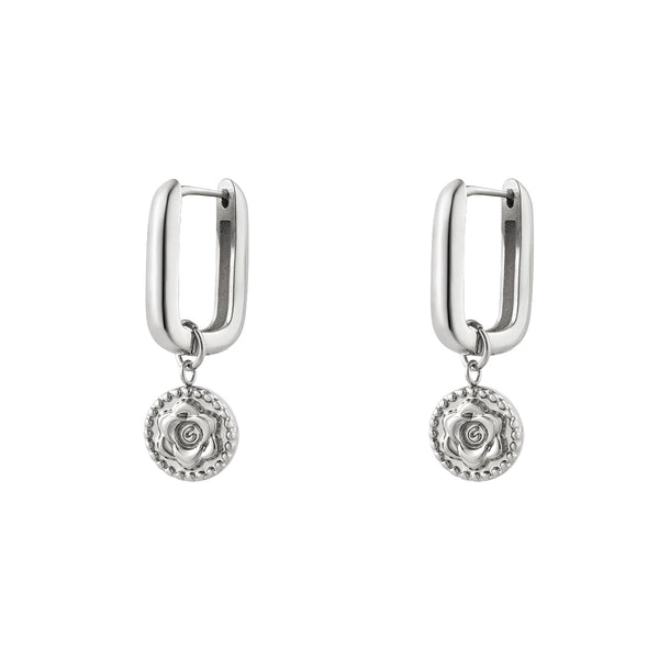 Thinking Of You Earrings - Silver