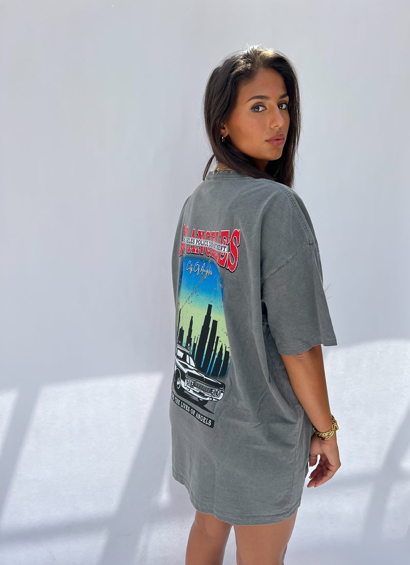 Oversized LA Tee - Grey