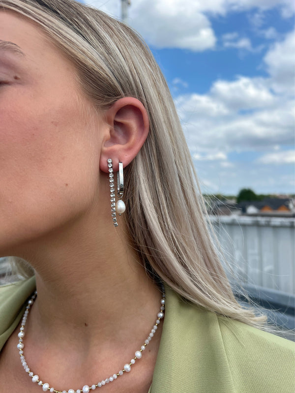Pearl Earrings - Silver
