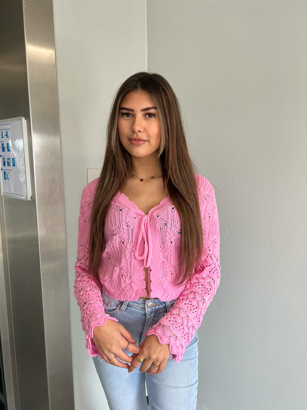 Crochet Vest - Pink
