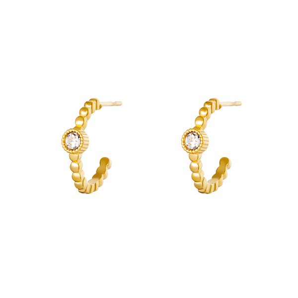 Little Diamond Earrings - Gold